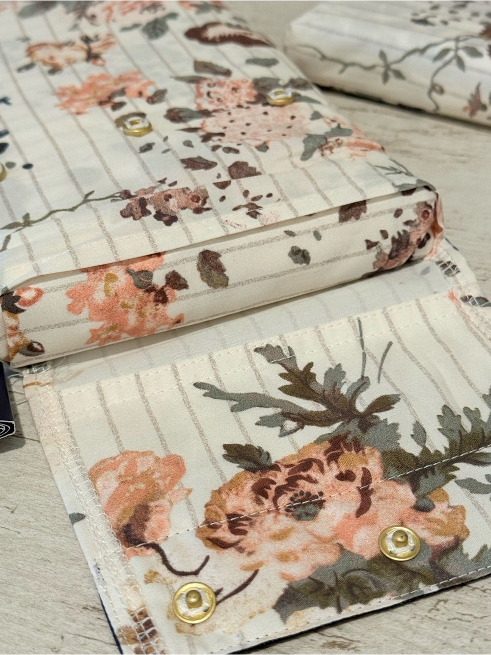 Ralph Lauren Thompson Floral Stripe Set Of 2 Standard Pillow Shams $370 NWT - Picture 9 of 13